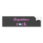 Argentines Rock - Cute Pink Bumper Stickers