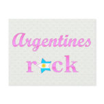 Argentines Rock - Cute Pink Postcard