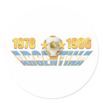 Argentinian flag 1978 1986 World Champions gear Sticker
