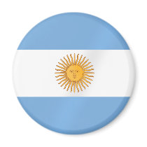 Argentinian flag of Argentina Albicelestes Gifts magnets
