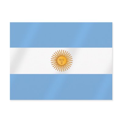 Argentinian flag of Argentina Albicelestes Gifts Postcards by SoccerJersey