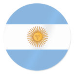 Argentinian flag of Argentina Albicelestes Gifts Round Sticker