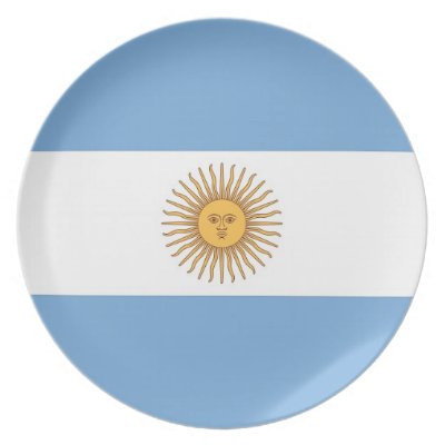 Argentinian Flag Plate