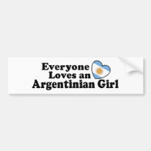 Argentinian Girl Bumper Sticker