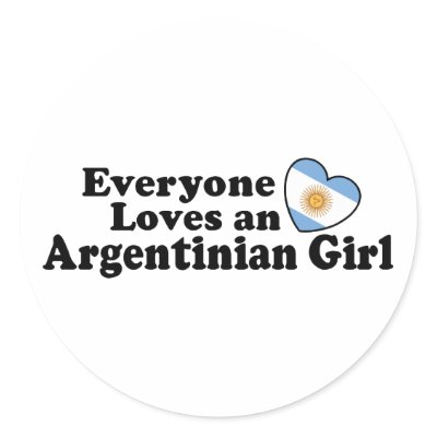 Argentinian Girl Stickers by magarmor