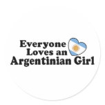 Argentinian Girl Stickers