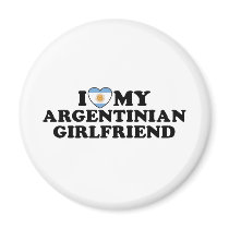 Argentinian Girlfriend Fridge Magnet