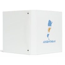 ARGENTINIAN MAP 3 RING BINDER