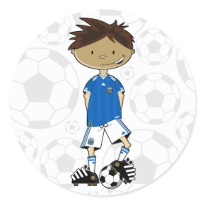 Argentinian Soccer Boy Sticker sticker