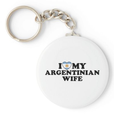 Argentinian  Wife Key Chain by magarmor
