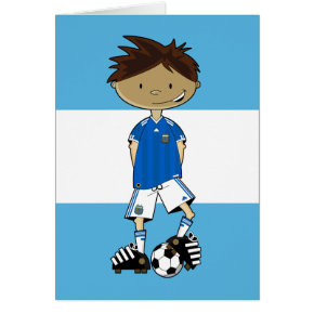 Argentinian World Cup Soccer Boy card