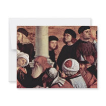 Argument Of St. Stephen Detail By Carpaccio Vittor Custom Announcement
