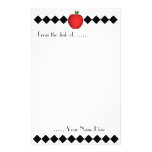 Argyle Apple Teacher Stationery