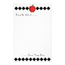 Argyle Apple Teacher Stationery