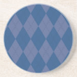 Argyle Beverage Coaster - Blueberry