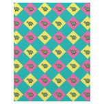 Argyle blue turtle pattern flyers