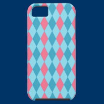 argyle diamond pink blue  iphone 5 vibe case cover casemate cases