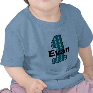 Argyle First Birthday Boy Shirt