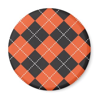 Argyle Halloween Magnet magnet