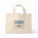 Argyle Hello My Name is, <NAME> bags