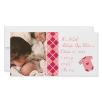 Argyle - It's A Girl... Our Precious Little Pearl photo cards by samack Argyle - It's A Girl... Our Precious Little Pearl photo cards