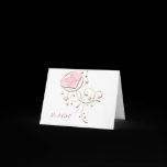 Argyle - It's A Girl... Pink New Baby Announcement