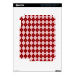 Argyle Pattern in Red iPad 3 Decals