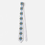 Argyle pattern necktie - Blue
