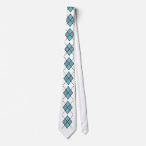 Argyle pattern necktie - Blue