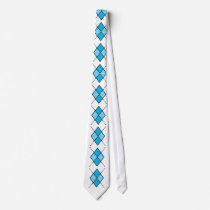 Argyle pattern necktie - Blue