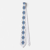 Argyle pattern necktie - Blue 8