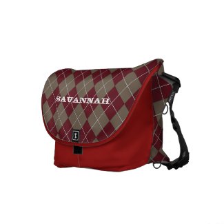 Argyle Pattern rickshawmessengerbag