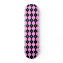 Argyle (pink and black01) skateboards