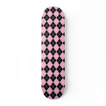 Argyle (pink and black) - Skateboard