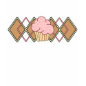 Argyle Pink Cupcake t-shirts