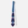 argyle skull blue neck wear