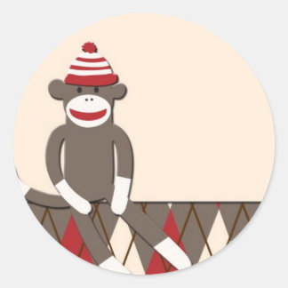 Sock Monkey Stickers | Zazzle
