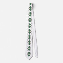 Argyle Tie - Green 2 with polka dots