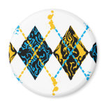 Argyle Tribal Refrigerator Magnets