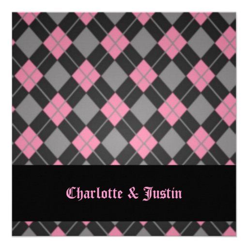 argyle; wedding announcement