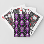 Argyle with Skulls Playing Cards playing cards