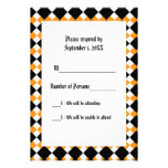 Argyll Ivory XI (Orange) RSVP Card Invite