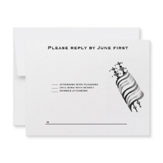 Ari Yonatan Torah Bar Mitzvah Invitation RSVP invitation