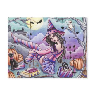 Aria - School Witch Postcard postcard