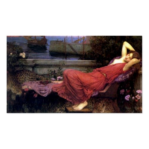 Ariadne by John Waterhouse Business Cards (front side)