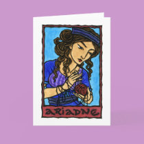 Ariadne Greeting Card by ThaliaTook Ariadne Greeting Card