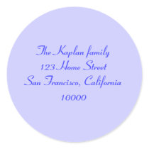 Ariana Bat Mitzvah Envelope Seal Round Stickers
