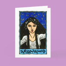 Arianrhod Greeting Card by ThaliaTook Arianrhod Greeting Card