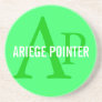 Ariege Pointer Breed Monogram Drink Coaster