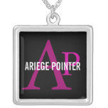 Ariege Pointer Breed Monogram Necklaces